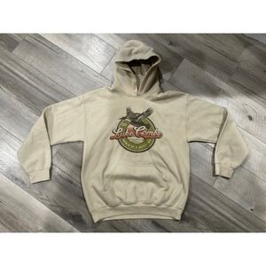 Luke Combs Growin Up Gettin Old Tan Graphic Hoodie Mens Medium Country Music